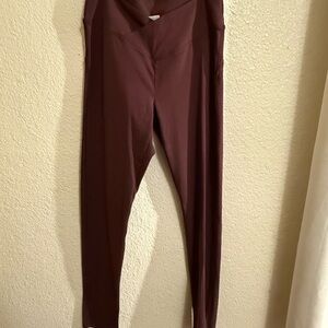 Victoria's Secret PINK Maroon Leggings